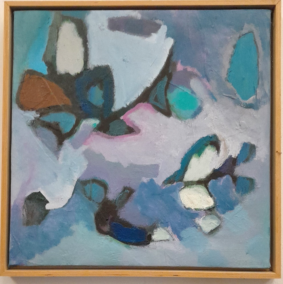 Ermens Expressive Abstract Paintings - Oil paint on linen 47,5 cm x 47,5 cm S4