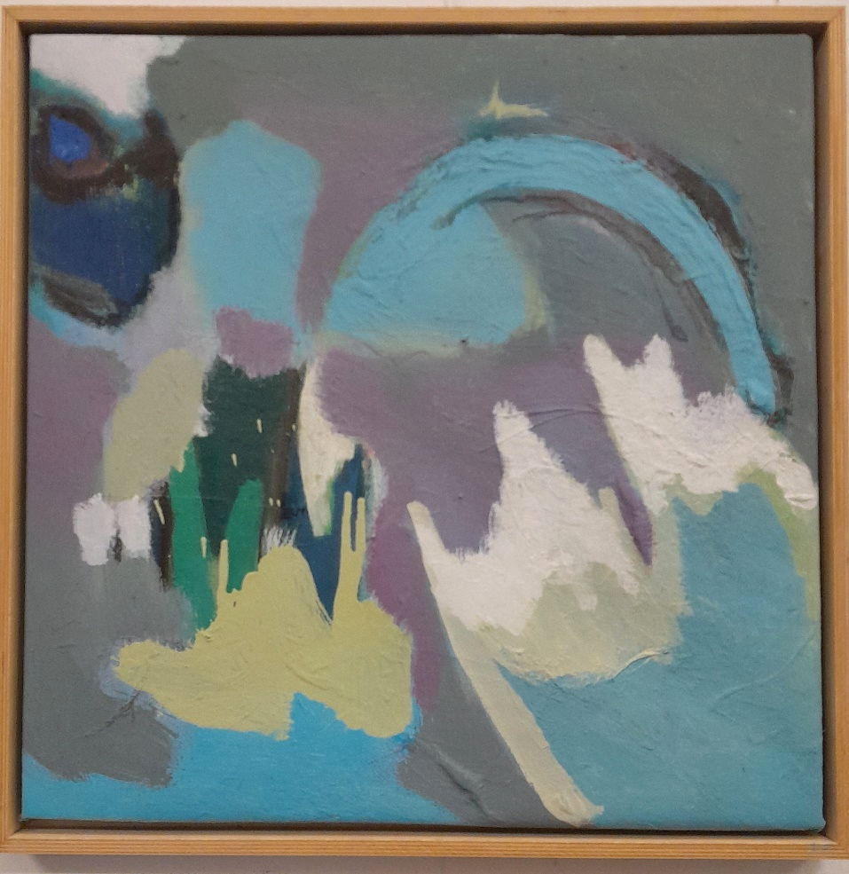 Ermens Expressive Abstract Paintings - Oil paint on linen 47,5 cm x 47,5 cm S4