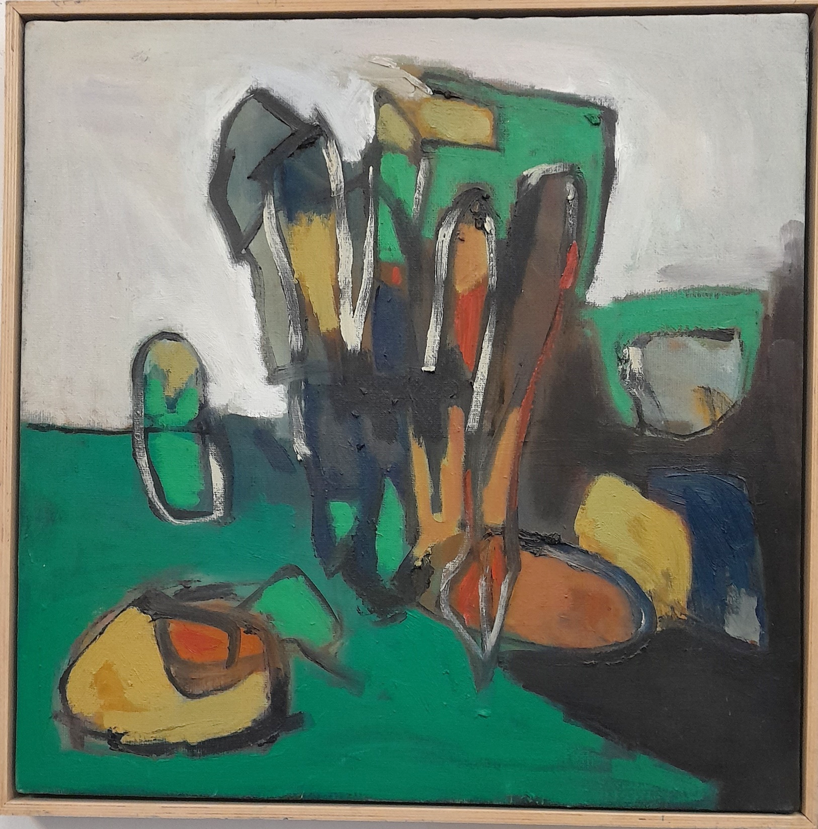 Frans Ermens_ GMA of Modern Art Expressive Abstract Paintings 54,5 x 54,5_oil linen S8-1