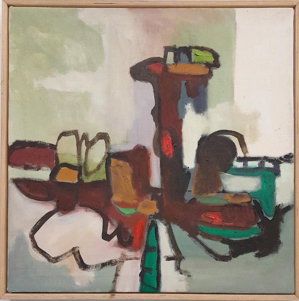 Frans Ermens_ GMA of Modern Art Expressive Abstract Paintings 54,5 x 54,5_oil linen S8-2
