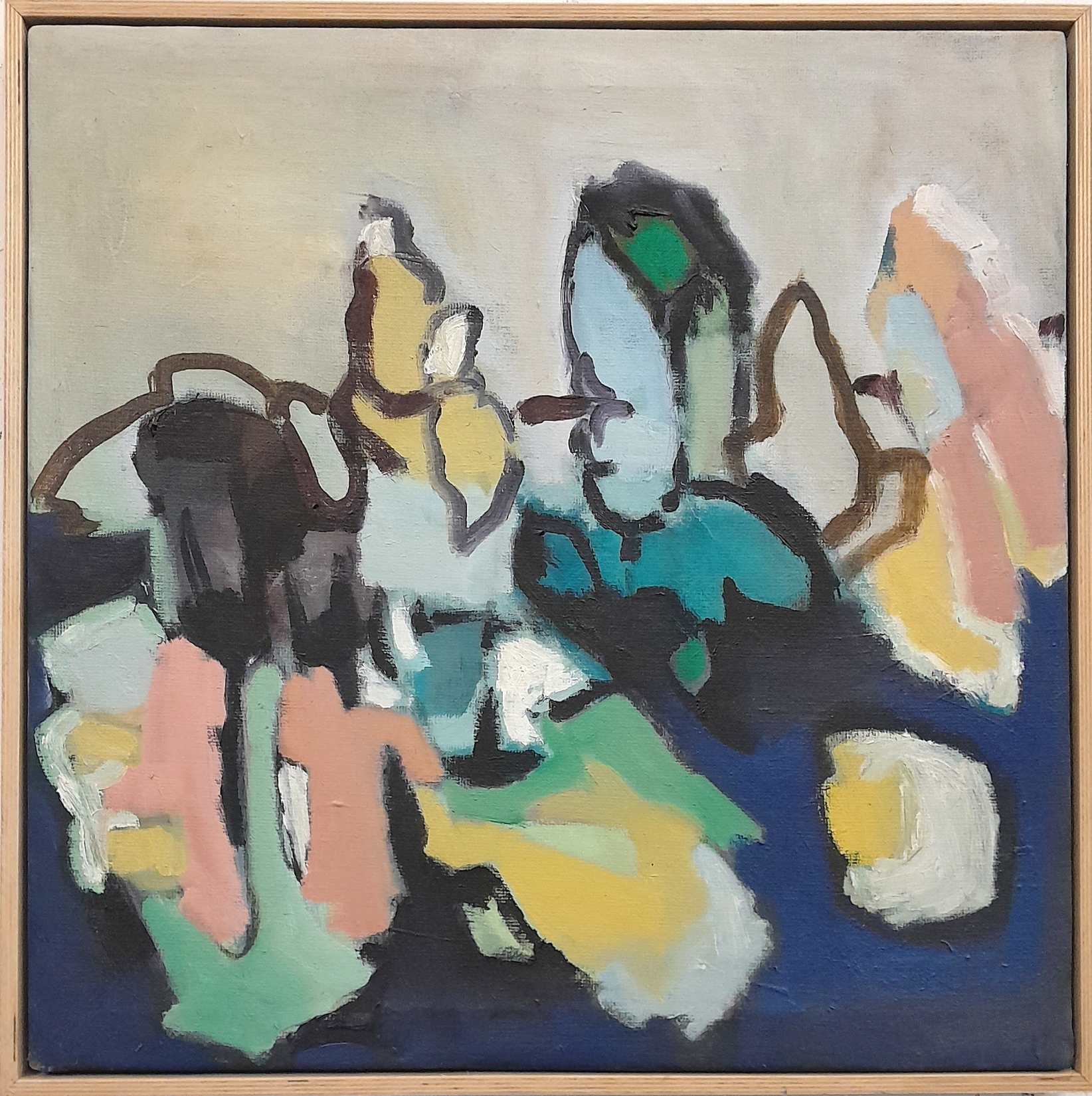 Frans Ermens_ GMA of Modern Art Expressive Abstract Paintings 54,5 x 54,5_oil linen S8-4