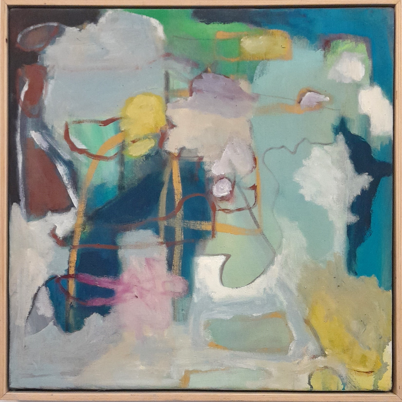 Frans Ermens_ GMA of Modern Art Expressive Abstract Paintings 54,5 x 54,5_oil linen S8-6