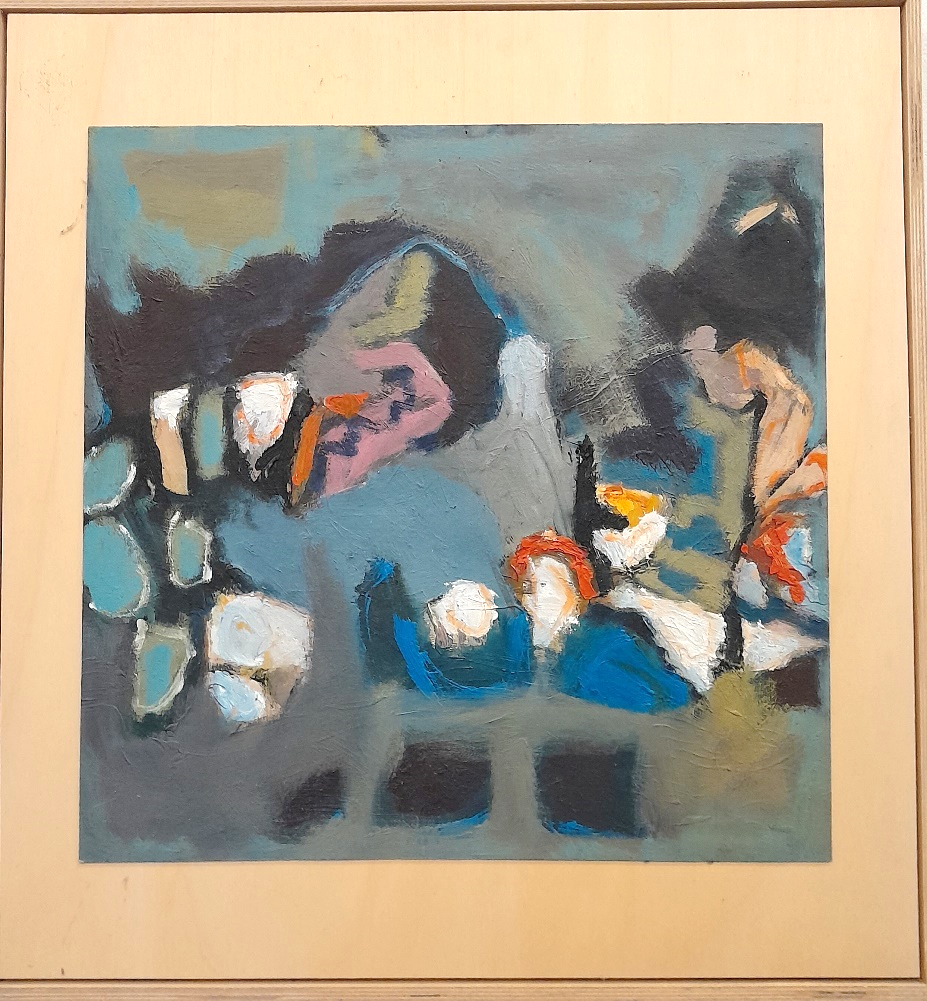 Frans Ermens_ GMA of Modern Art Expressive Abstract Paintings 57 x 57_oil linen S14-1