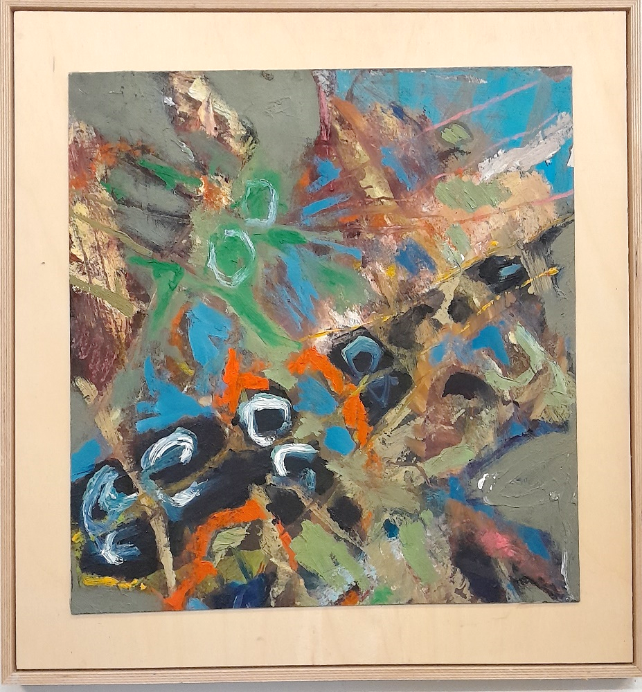 Frans Ermens_ GMA of Modern Art Expressive Abstract Paintings 57 x 57_oil linen S14-2