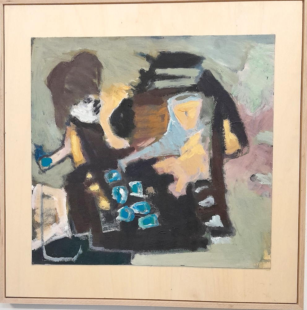 Frans Ermens_ GMA of Modern Art Expressive Abstract Paintings 57 x 57_oil linen S14-4