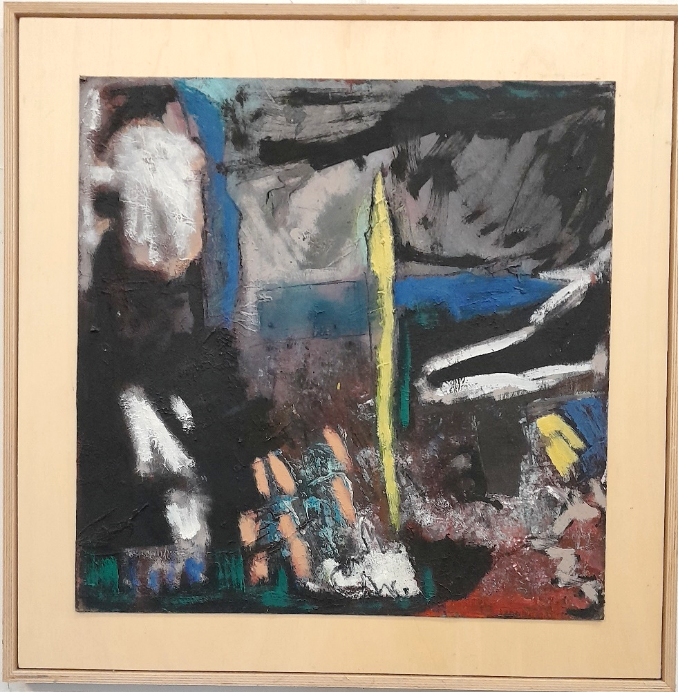 Frans Ermens_ GMA of Modern Art Expressive Abstract Paintings 57 x 57_oil linen S14-5