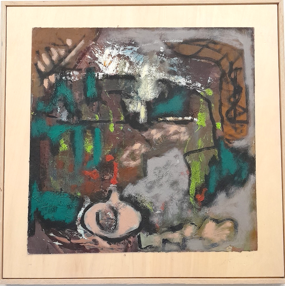 Frans Ermens_ GMA of Modern Art Expressive Abstract Paintings 57 x 57_oil linen S14-6
