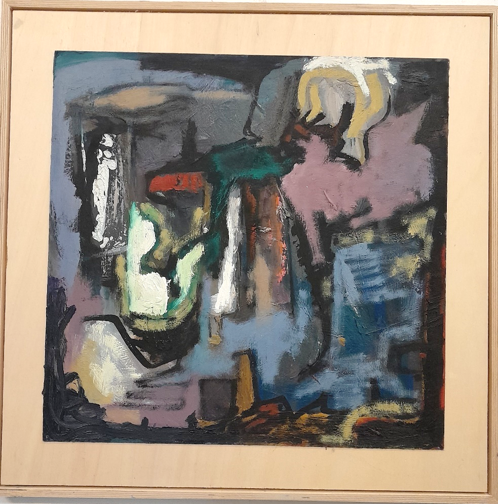 Frans Ermens_ GMA of Modern Art Expressive Abstract Paintings 57 x 57_oil linen S14-8