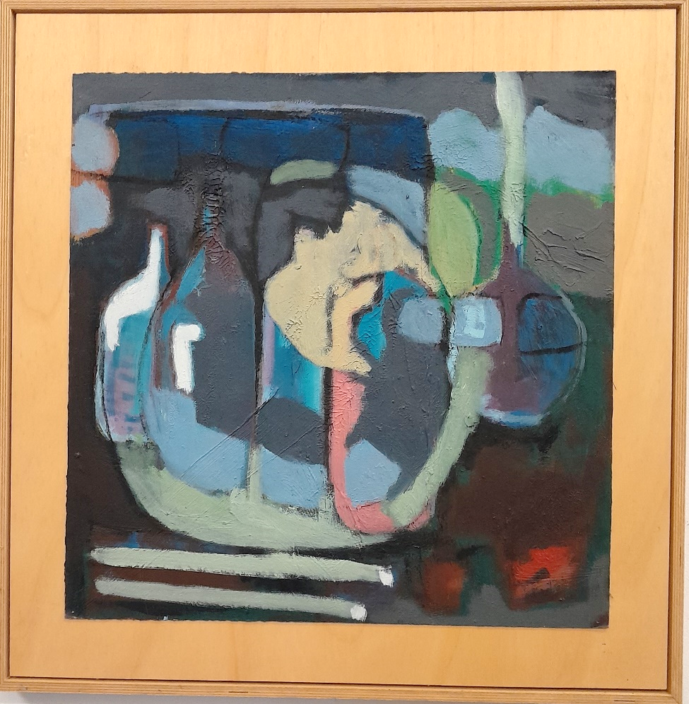 Frans Ermens_ GMA of Modern Art Expressive Abstract Paintings 57 x 57_oil linen S14-9