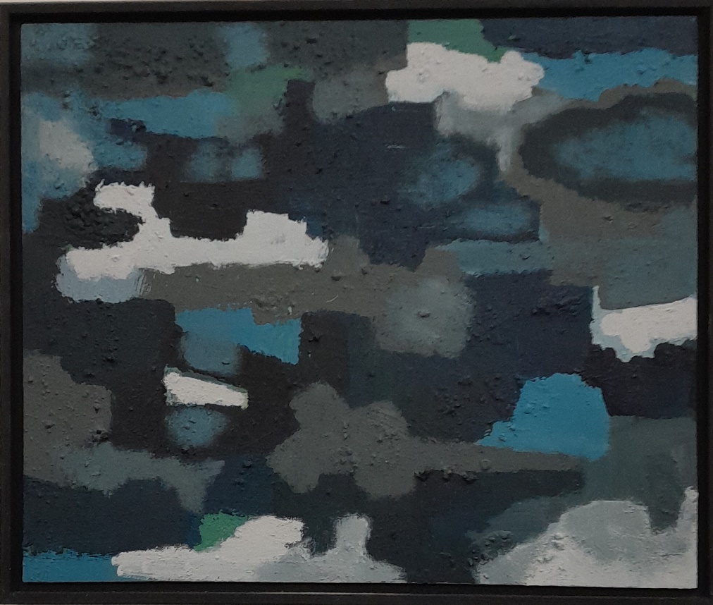 Frans Ermens_ GMA of Modern Art Expressive Abstract Paintings 58,5 x 49,5_BWF Mixed technics panel S5-1