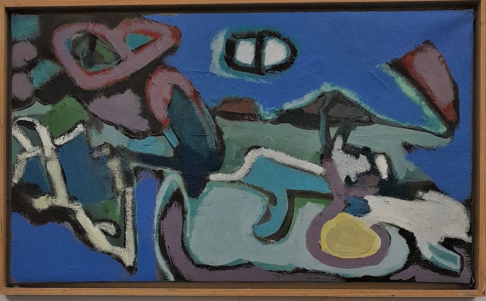Frans Ermens_ GMA of Modern Art Expressive Abstract Paintings 63x39_WF Oil paint Linen S4-4