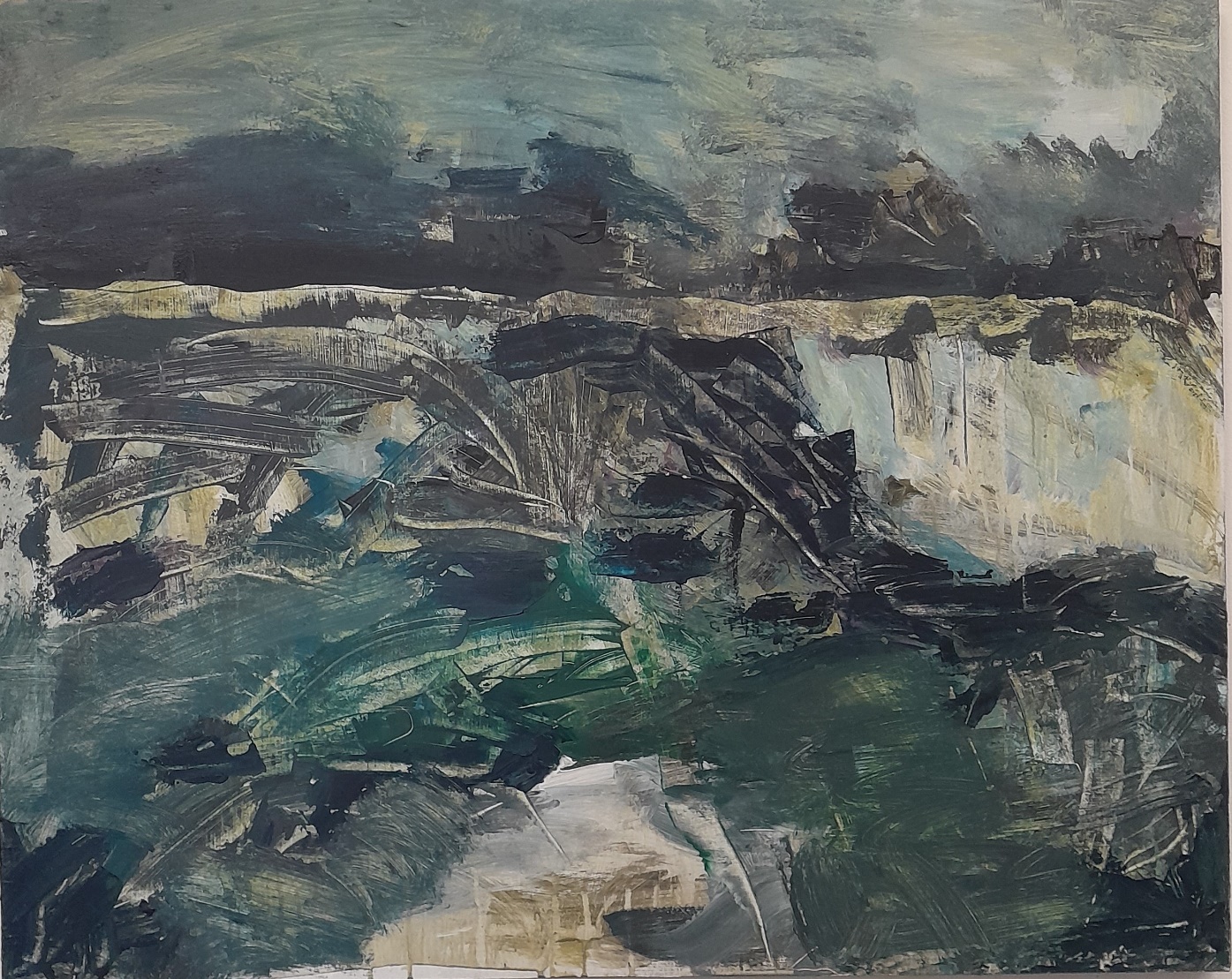Frans Ermens_ GMA of Modern Art Expressive Abstract Paintings _Acryl on panel 100x80 S8-4