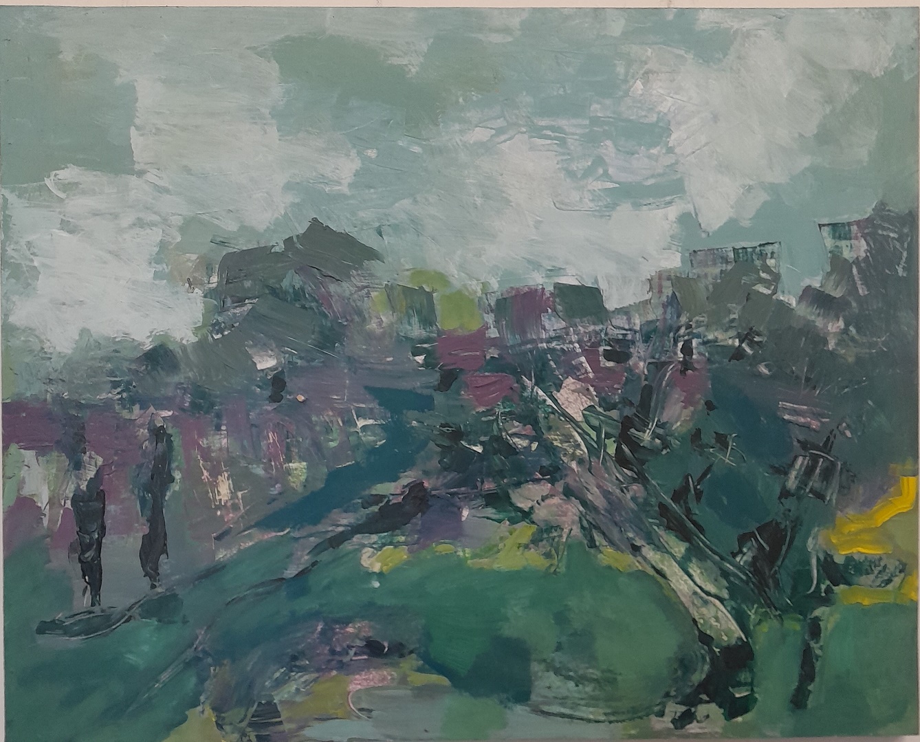Frans Ermens_ GMA of Modern Art Expressive Abstract Paintings _Acryl on panel 100x80 S8-7