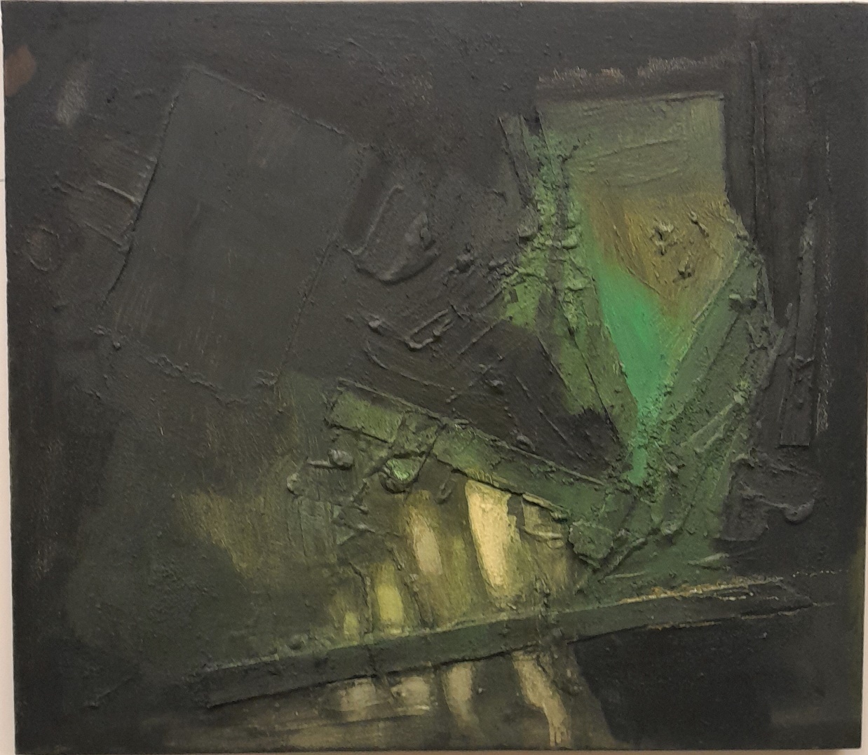 2023_0047 Frans Ermens_ GMA of Modern Art Expressive Abstract Paintings _Acryl oil paint mixex technics on 3D panel 88 x 76 cm