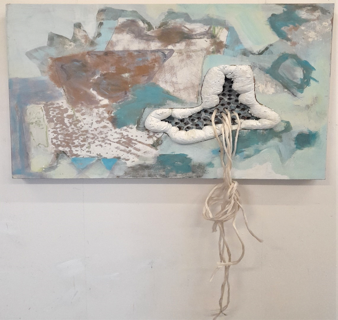 2023_0049 Frans Ermens_ GMA of Modern Art Expressive Abstract Paintings _Acryl oil paint mixed technics on 3D panel 99 x 84 cm
