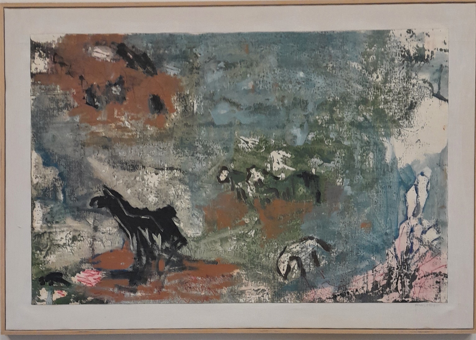 2023_0072 Frans Ermens_ GMA of Modern Art Expressive Abstract Paintings _Acryl Oil paint, mixed technics e paper linen WF 115 x 80 cm S18