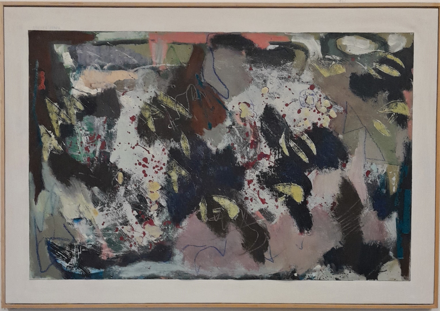 2023_0076 Frans Ermens_ GMA of Modern Art Expressive Abstract Paintings _Acryl Oil paint, mixed technics e paper linen WF 115 x 80 cm S18
