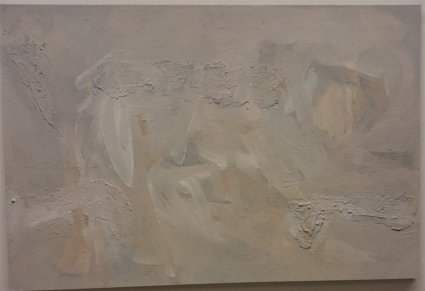2023_0087 Frans Ermens_ GMA of Modern Art Expressive Abstract Paintings _Grey – Mixed Technics on 3D panel 120 cm x 80 cm