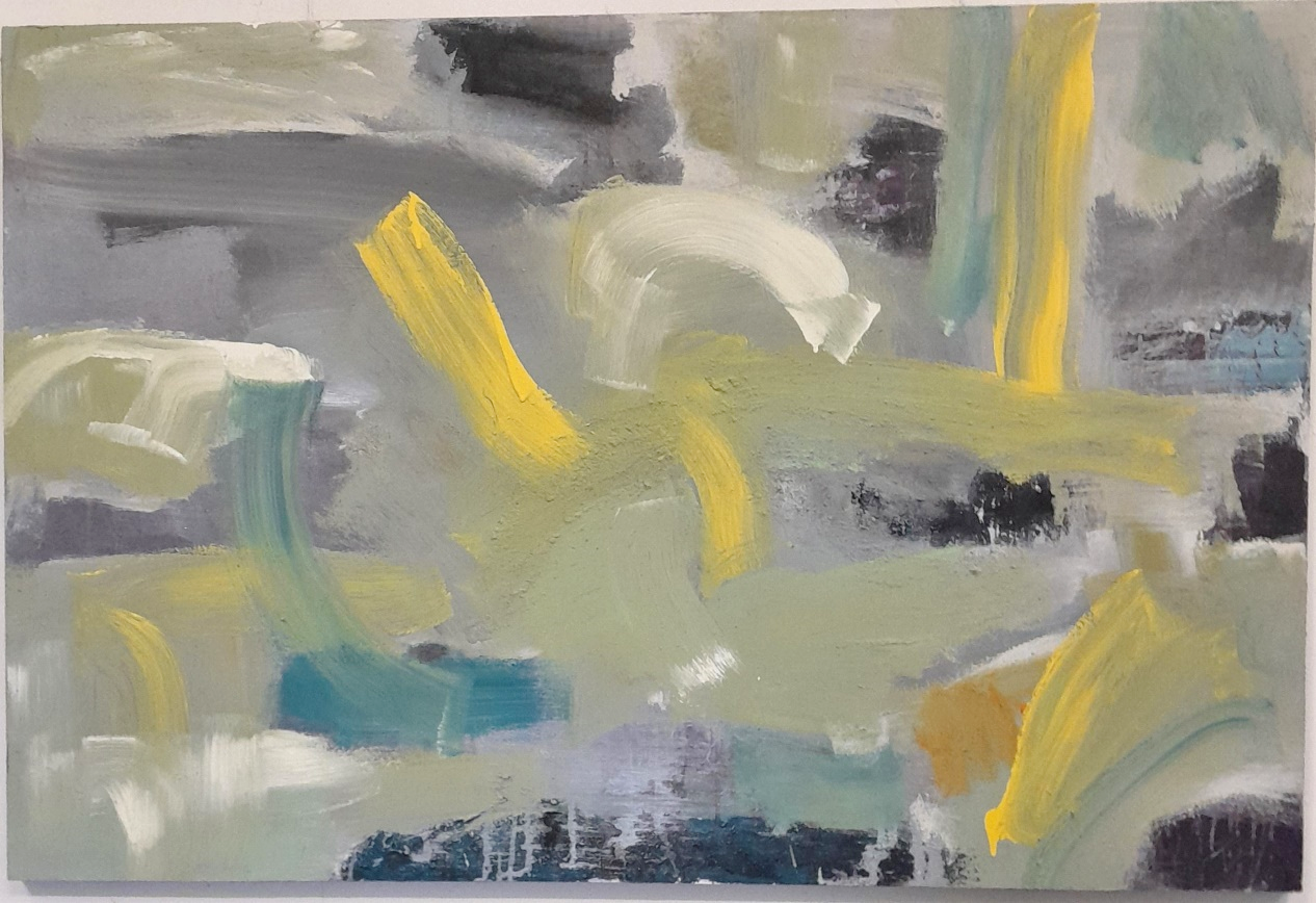 2023_0088 Frans Ermens_ GMA of Modern Art Expressive Abstract Paintings _Acryl + Mixed technics on 3D panel, 120 cm x 80 cm,