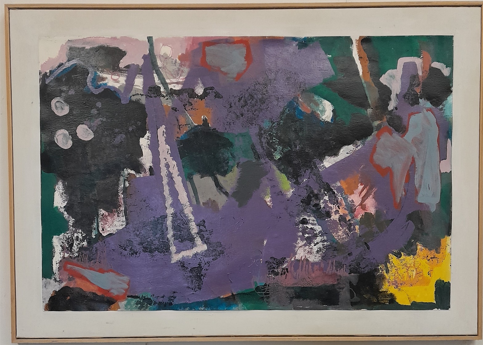2023_0093 Frans Ermens_ GMA of Modern Art Expressive Abstract Paintings _Acryl Oil paint, mixed technics e paper linen WF 127 x 90 cm S16