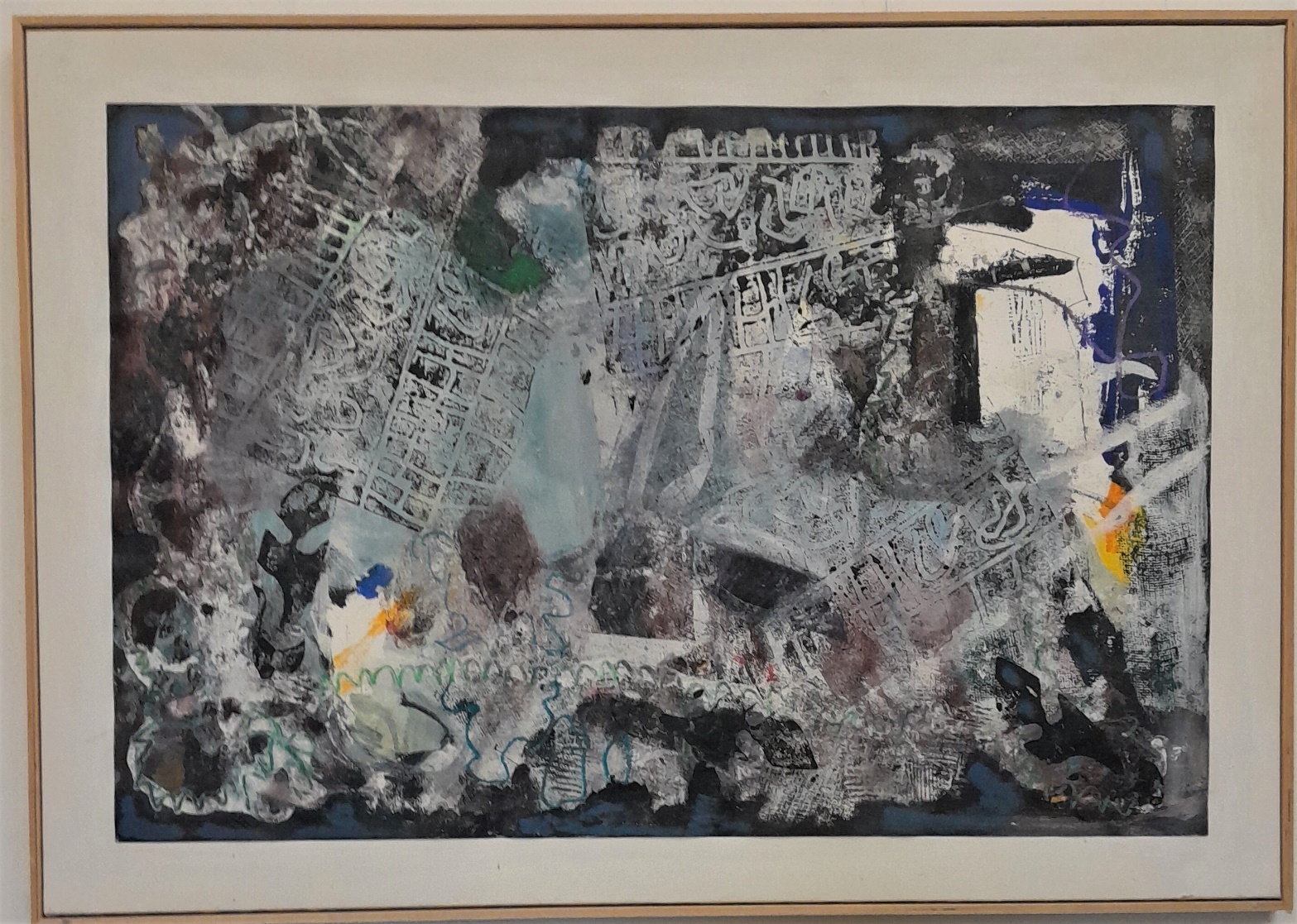 2023_0095 Frans Ermens_ GMA of Modern Art Expressive Abstract Paintings _Acryl Oil paint, mixed technics e paper linen WF 127 x 90 cm S16