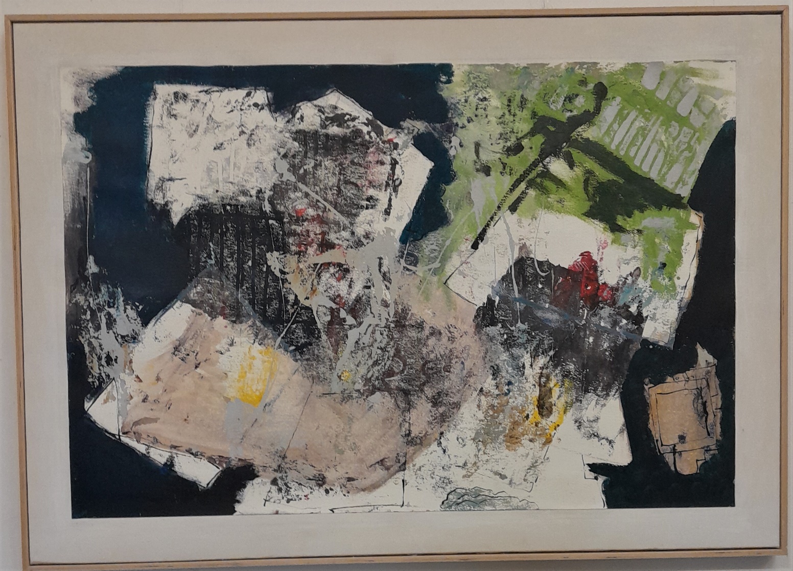 2023_0097 Frans Ermens_ GMA of Modern Art Expressive Abstract Paintings _Acryl Oil paint, mixed technics e paper linen WF 127 x 90 cm S16