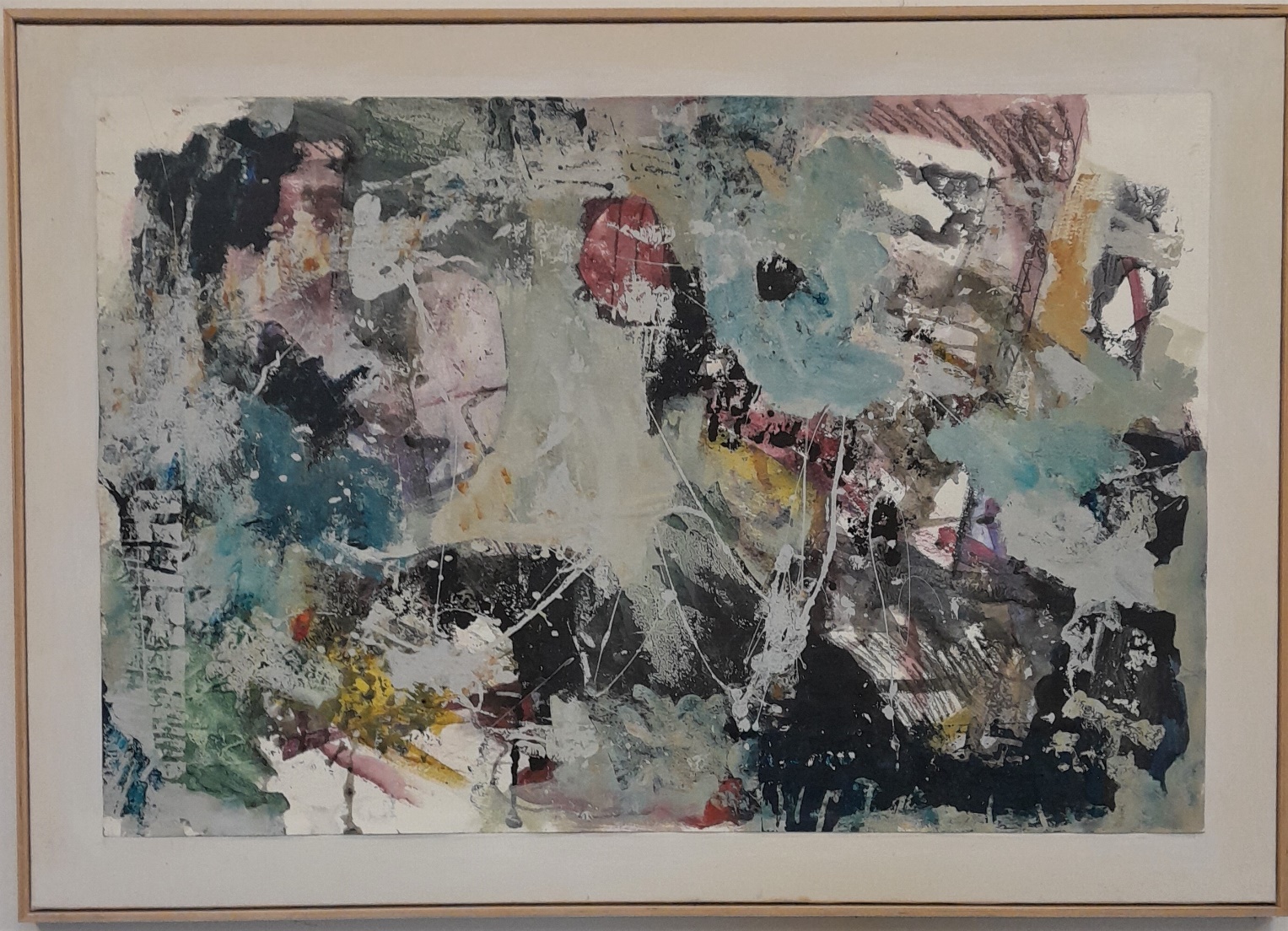 2023_0098 Frans Ermens_ GMA of Modern Art Expressive Abstract Paintings _Acryl Oil paint, mixed technics e paper linen WF 127 x 90 cm S16