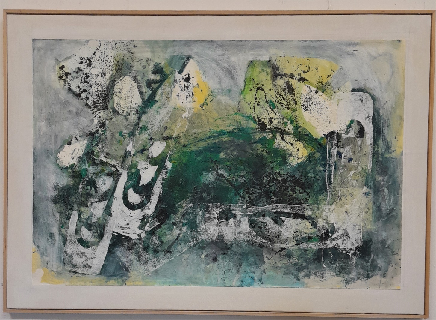 2023_0102 Frans Ermens_ GMA of Modern Art Expressive Abstract Paintings _Acryl Oil paint, mixed technics e paper linen WF 127 x 90 cm S16