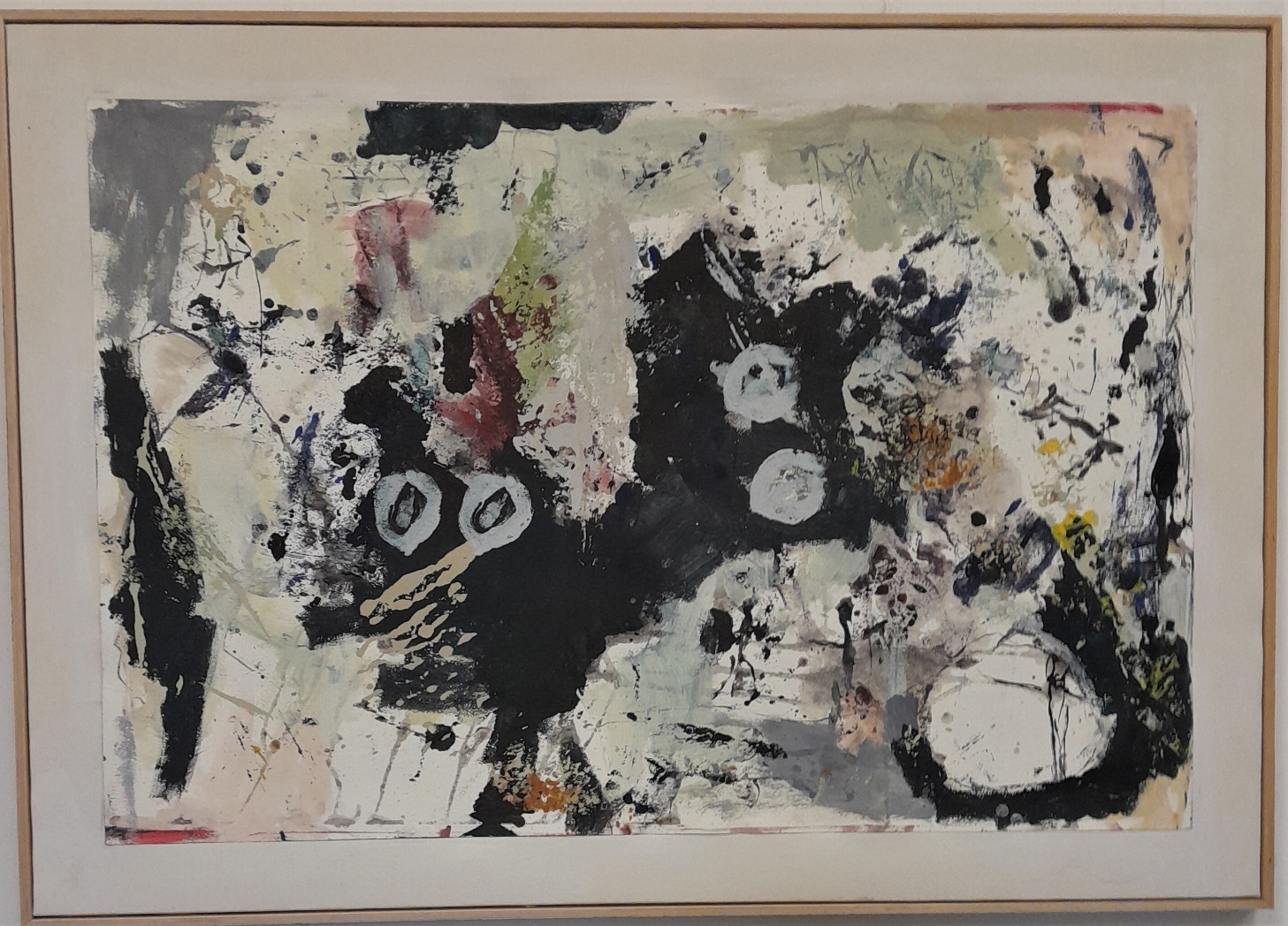2023_0104 Frans Ermens_ GMA of Modern Art Expressive Abstract Paintings _Acryl Oil paint, mixed technics e paper linen WF 127 x 90 cm S16
