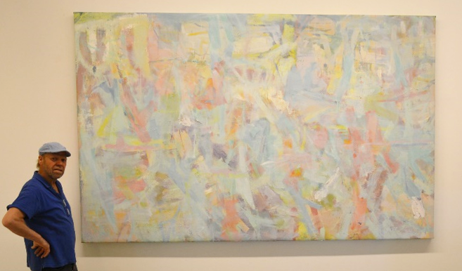2023_A009 WinterLight 1. Oil paint on linen 2.70m x 1.70m