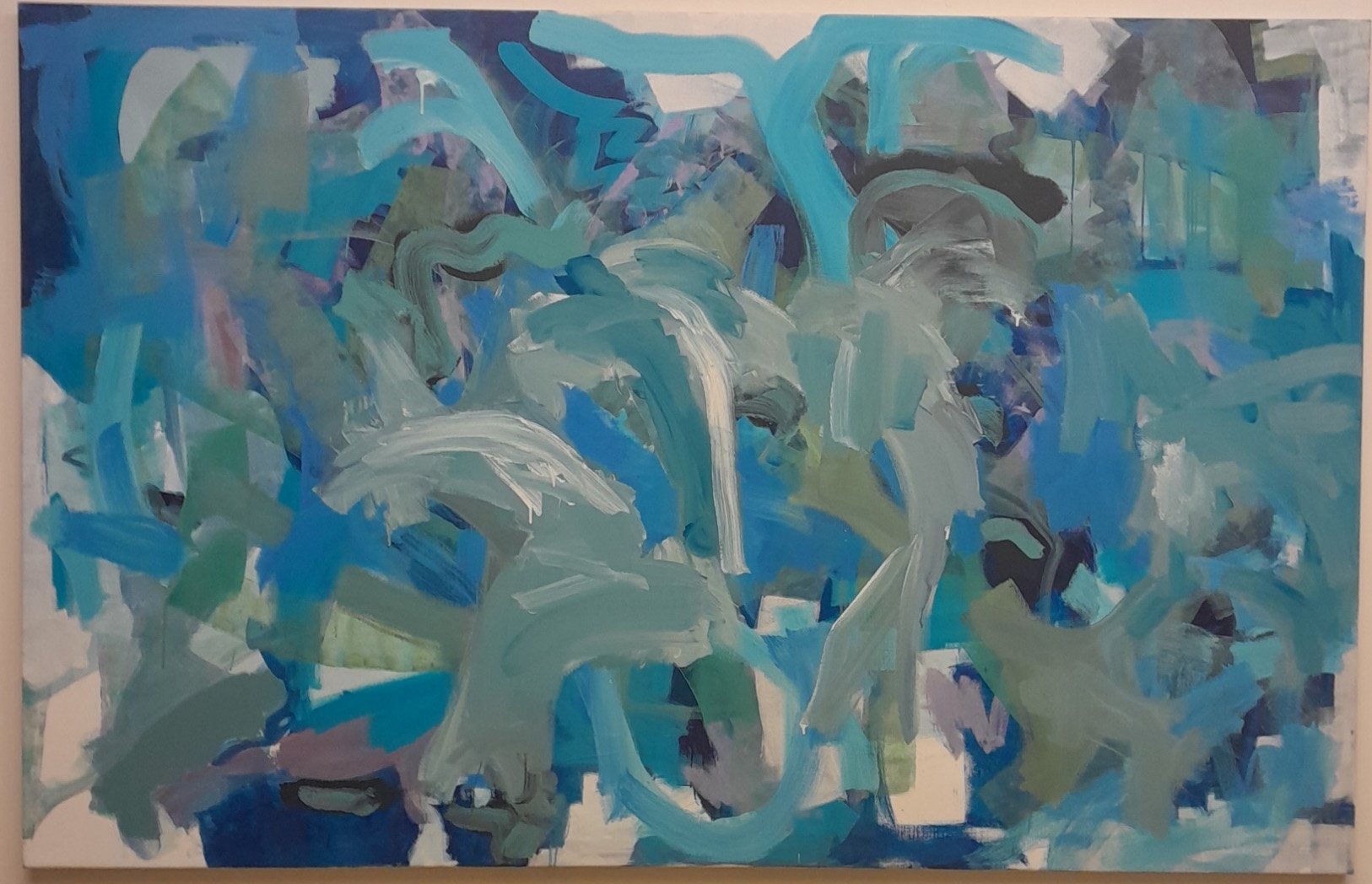 2023_A012 Extase 1 Acryl on linen, alu frame 250 cm x 160 cm Serie of 3