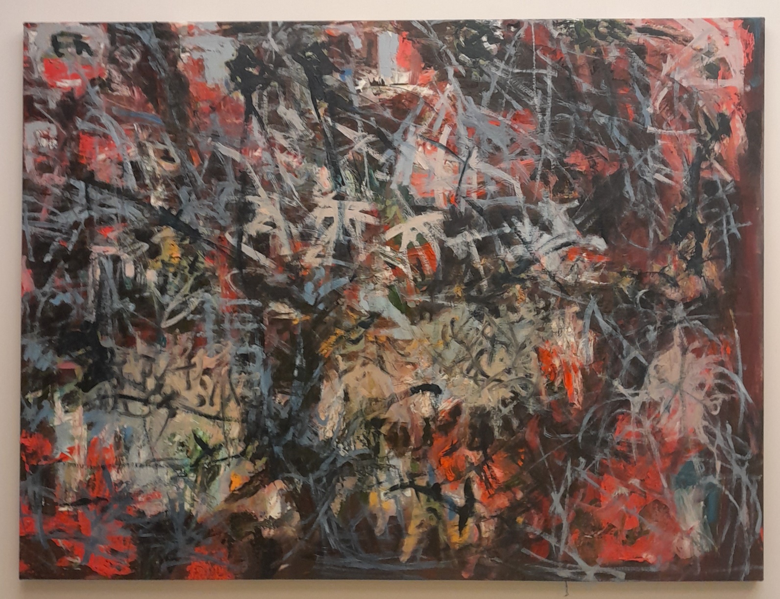 2023_A015 Dance on the Volcano _ Oil paint on linen 205cm x 156cm