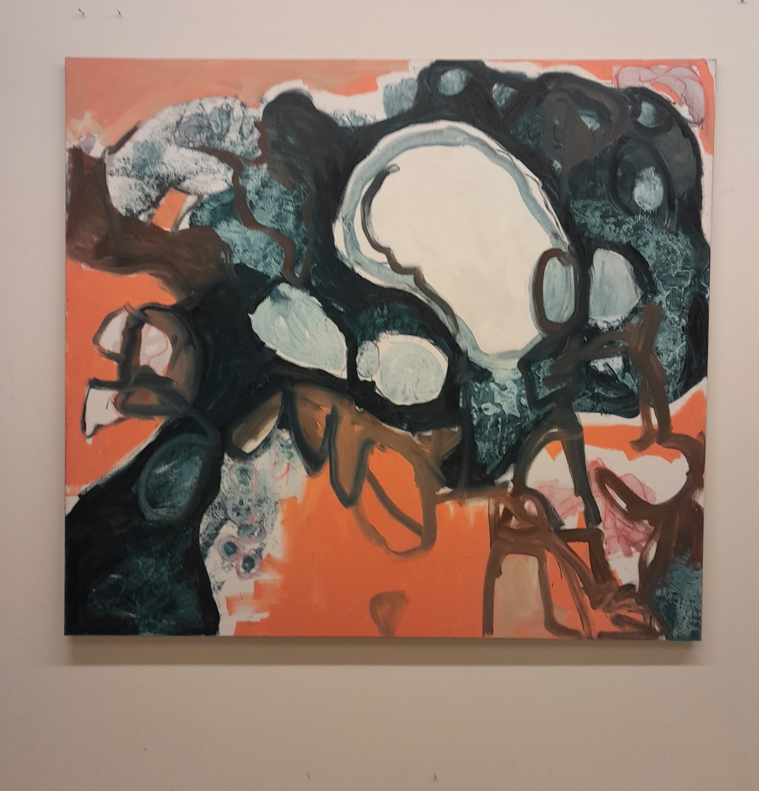 2023_A017 BLOOD PLATE 200cm x 180cm_ Oil paint on linen