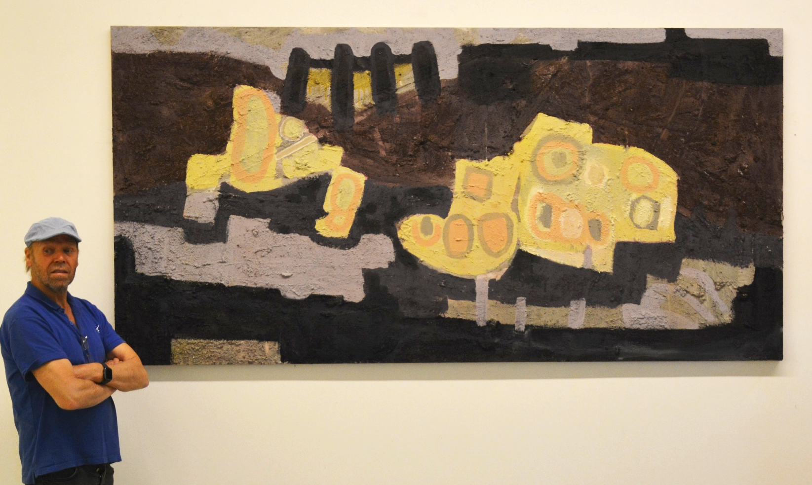 2023_A028 Recycling Mixed technics + matery 244cm x 122cm 3D panel