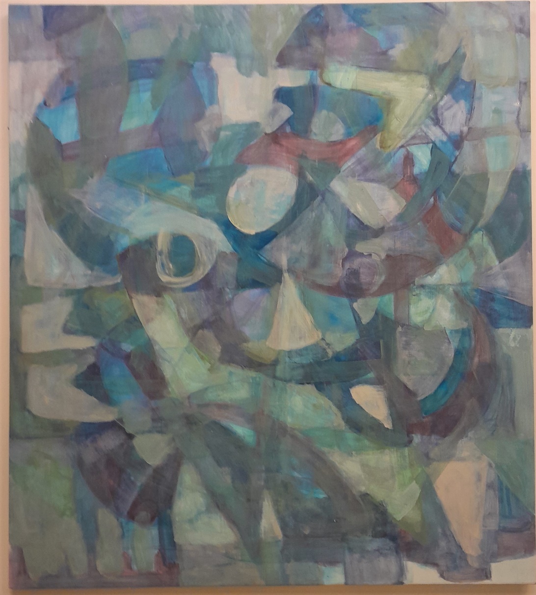 2023_A035 Blues Light 1 Oil paint on linen 176cm x 195cm Serie of 2