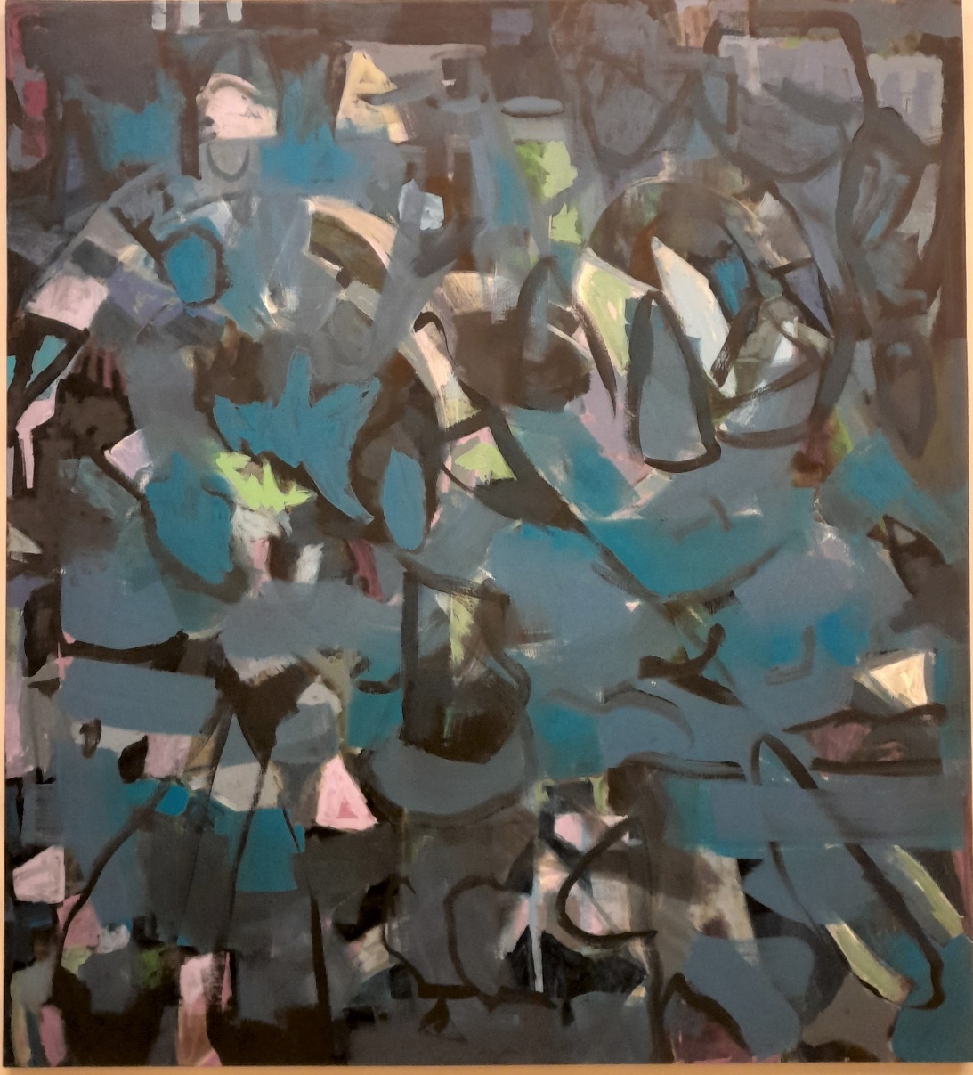 2023_A036 Blues Light 2 Oil paint on linen 176cm x 195cm Serie of 2